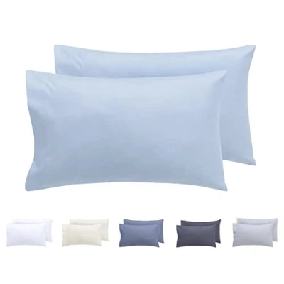 Afbeelding van Todocama Kussensloop, microvezel, extra zacht, hypoallergeen, 2 30 x 50 cm, lichtblauw