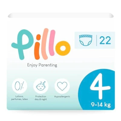 Afbeelding van Pillo Pants Maat 4 22 Luiers Maxi (9 14 kg), Eerste Kindertijd Enkel pakket