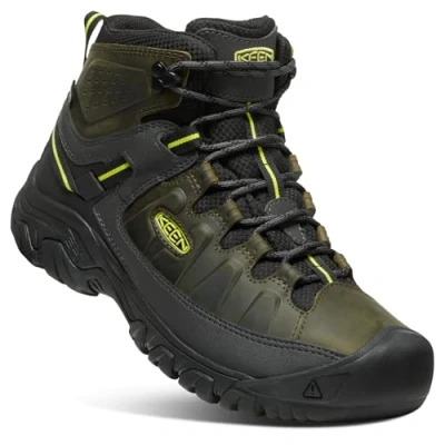 Afbeelding van Keen Targhee MID WP Outdoorschoenen, Heren, Maat: 41, Forest night/evening primrose Leer en textiel