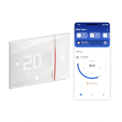 Afbeelding van Bticino Smarther2 Draadloze thermostaat met Netatmo XW8002, ingebouwd, wit, professionele versie