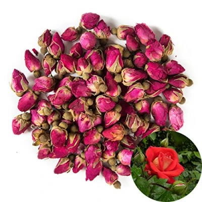 Afbeelding van TooGet Geurige Natuurlijke Rode Rozenknoppen Rozenblaadjes Gedroogde Bloemen Groothandel 115g