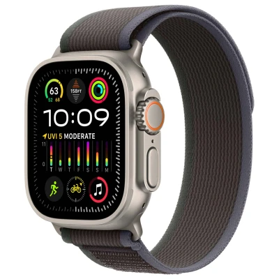 Afbeelding van Apple Watch Strap 49mm Blue/Black Trail Loop M/L (145 220mm)