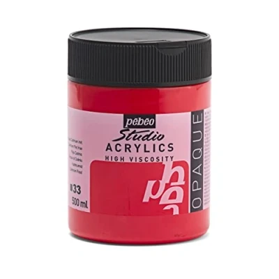 Afbeelding van Pebeo Studio Acrylverf 500 ml, Cadmiumrood