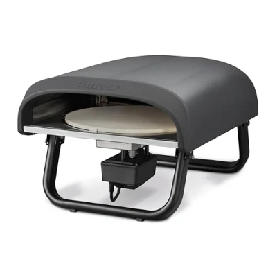 Afbeelding van Enders® Pizzaoven PACO™ Rotate, pizzasteen rond, thermometer, pizza, roestvrij stalen brander, 4kW, cordieriet 30,5 cm, roterend, traploos regelbare roestvrijstalen brander #31316
