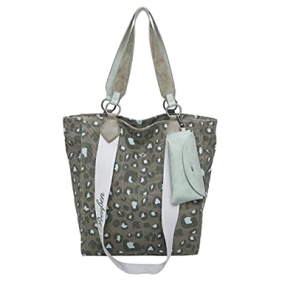 Afbeelding van Fritzi aus Preußen Schoudertas Handtas Canvas Izzy02 Tote Leo Jungle Groene