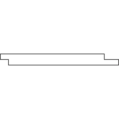 Afbeelding van Lariks/douglas Dubbel Lip Profiel Onbehandeld 1,8x19x400 cm
