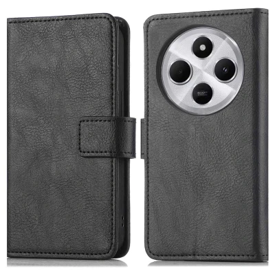 Afbeelding van Xiaomi Redmi 14C Hoesje Kunstleder imoshion Bookcase Zwart Telefoonhoesje