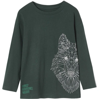 Afbeelding van Vertbaudet Jongensshirt met grappig dierenmotief