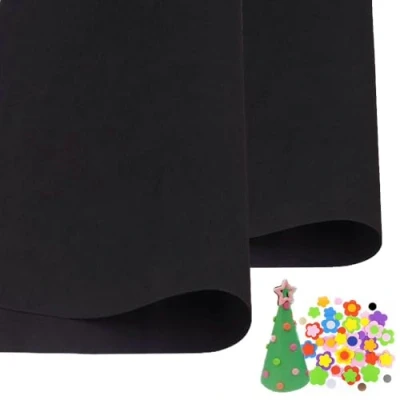 Afbeelding van 2 Stuks Zwarte EVA Foam Vellen Cosplay 1mm Dikke 50x50Cm Papieren voor Kunst Ambachten DIY Project