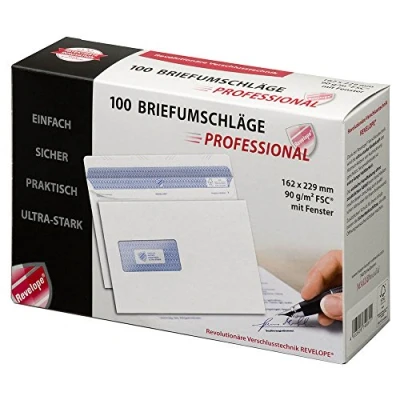 Afbeelding van Magni, Envelop, 30051816 Enveloppe REVELOPE, DIN C5, met venster (C5, 100 x)