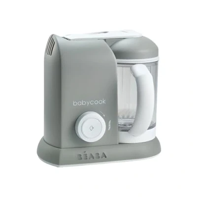 Afbeelding van BÉABA, Babycook Solo, babyfoodprocessor 4 in 1, stoomkoker, gevarieerde voeding, huisgemaakte potjes babyvoeding, Grijs