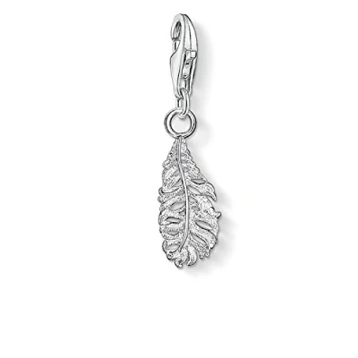Afbeelding van Thomas Sabo Dames bedelhanger veer 925 Sterling zilver 0775 001 12, zilver, Geen edelsteen