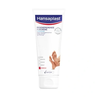 Afbeelding van Hansaplast Regenererende Voetcrème, Met Ureum Voor Droge En Ruwe Voeten, Beschermt Tegen Eeltvorming, 100 ml
