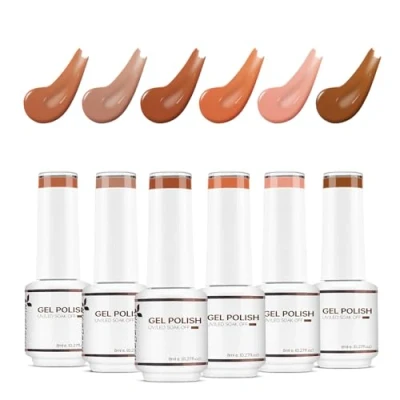 Afbeelding van Nicedeco Gel Nagellak Set Semi permanent Gellak UV LED Soak Off Amber Kleuren 6 X 8ML Gift Kit 13