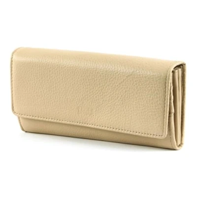 Afbeelding van FREDsBRUDER Leren Portemonnee Bloomfield Wallet Flappy Beige