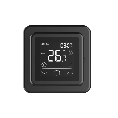 Afbeelding van e HEAT C16 WiFi Klokthermostaat thermostaat (inbouw) RAL 9011 Zwart Elektrische Vloerverwarming
