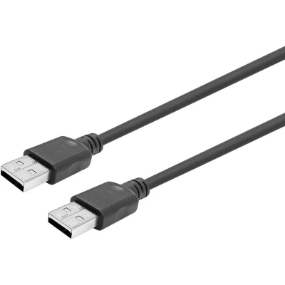 Afbeelding van VivoLink PROUSBAA20 20m USB A Mannelijk Zwart, Transparant kabel