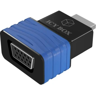 Afbeelding van ICY BOX Monitor Adapter [1x HDMI stekker 1x VGA bus] IB AC516, HDMI® (A Type) zu Dongle, Full HD 1080P, 1920x1080