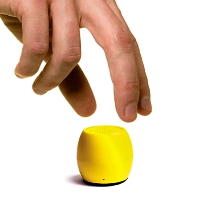 Afbeelding van Boompods Zero Bluetooth luidspreker krachtige waterdichte mini luidsprekers met dubbele koppelingsoptie, selfiefunctie en draadloze microfoon groot geluid (geel)