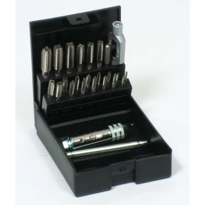 Afbeelding van Set handtap M3 12 PK21 Wringijzer nr.1.1/2, tapkruk met ratel