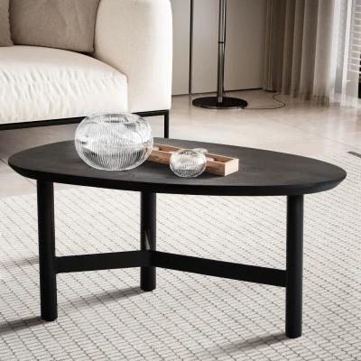 Afbeelding van Sky Style Dagmar Zwart Mango Salontafel