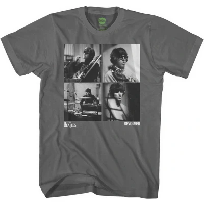 Afbeelding van The Beatles Revolver Studio Shots Heren T shirt 3XL Grijs