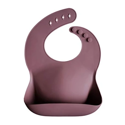 Afbeelding van Mushie Slabbetje Silicone BIB Dusty Rose