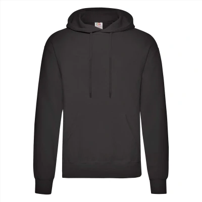 Afbeelding van Fruit of the Loom hoodie vest met rits lichtgewicht maat XL (zwart)