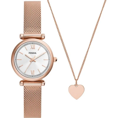 Afbeelding van Fossil SET Ketting Rose goldcoloured, Dames, Maat: One Size, gold coloured