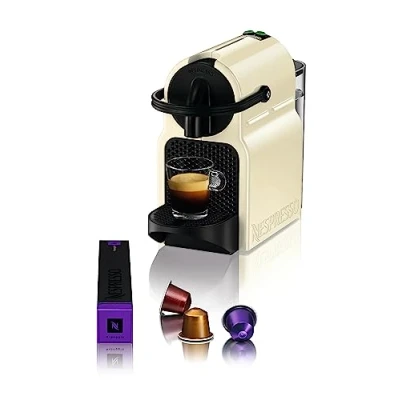 Afbeelding van Nespresso Inissia EN80.CW Koffiecupmachine Vanilla Cream