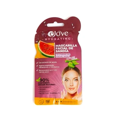 Afbeelding van Ejove Gezichtsmasker met Watermeloen Extract 20 ml Hydraterend Verfrissend en Verjongend Masker voor Alle Huidtypes Natuurlijke Gezichtsverzorging
