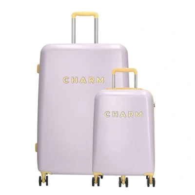 Afbeelding van Charm London Capetown Kofferset 2 delig TSA slot Lila