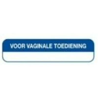 Afbeelding van Blockland Strooketiket voor Vaginale Toediening 44x11mm, 750 stuks
