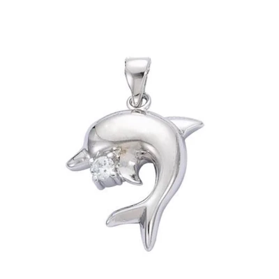 Afbeelding van Blinx Jewels Zilveren Hanger Dolfijn