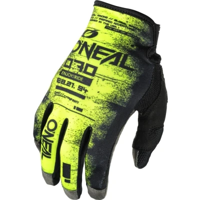 Afbeelding van Oneal Mayhem Scarz Motorcross Handschoenen, zwart geel, afmeting M voor man