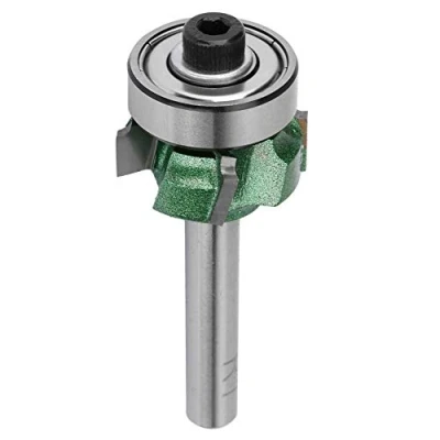 Afbeelding van R1 / R2 R3 houtbewerking frees 4 tanden trimmen cutter edge trimmer wolfraamstaal voor het na randaanlijmen (1/4 * R1)