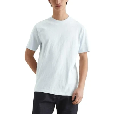 Afbeelding van Marc O&#039;Polo Denim LOGO Print Tshirt basic, Heren, Maat: Medium, Skyway blue