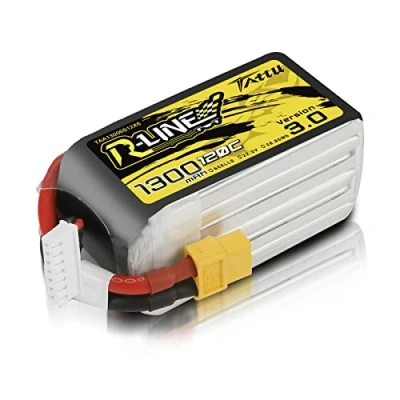 Afbeelding van Tattu Lipo 6S RC accu 22,2 V 1300 mAh 120C Softcase XT60 met stekker voor Car Boot Truck Truggy Hobby