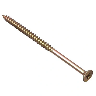 Afbeelding van Multifunctionele schroeven met enkele schroefdraad 6,0 x 90 mm Zink geel gepassiveerd Doos 100