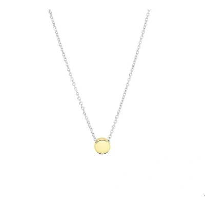 Afbeelding van Geelgoud op Zilveren Collier rondje 1 2100724