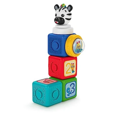 Afbeelding van Baby Einstein Connectables magnetische activiteitsblokken Montessori bouwdoos, leeftijd vanaf 6 maanden (6 stuks), meerkleurig, 16657