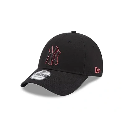 Afbeelding van New Era 9Forty Kappe York Yankees MLB Hut gebogener Schirm Team Outline Schwarz Pink One Size
