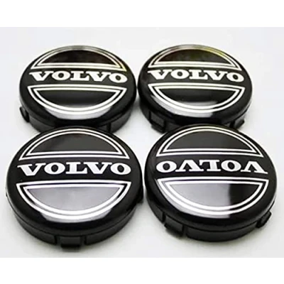 Afbeelding van 4 Stuks 64mm Auto Wielnaafdoppen Naafdop Voor Volvo V40 V60 V90 S60 S40 V70 XC70 XC60 XC90, Wielnaafdop Center Velgdop Naafdoppen Wieldoppen Met Logo,D