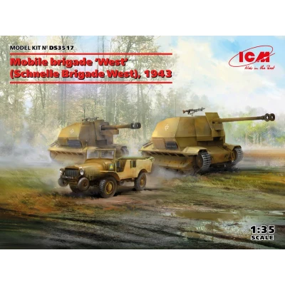 Afbeelding van 1:35 ICM DS3517 Mobile Brigade West 1943 Plastic Modelbouwpakket