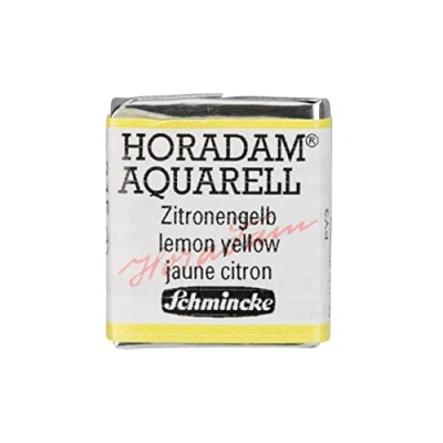 Afbeelding van Schmincke HORADAM® AQUARELL fijnste kunstenaars aquarelverf, 215 citroengeel, 14 044, 1/2 bakjes