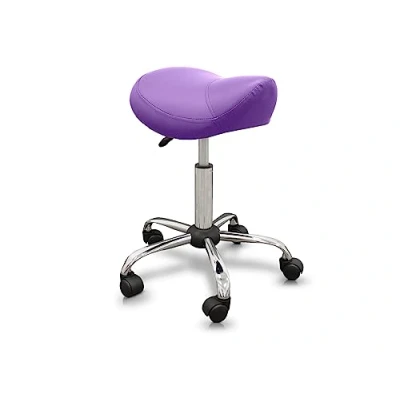 Afbeelding van QUIRUMED Kruk type pony met basis van paars staal