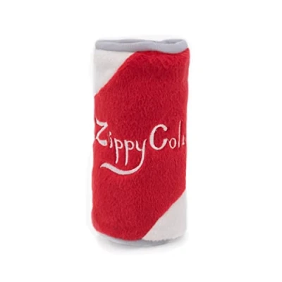 Afbeelding van ZippyPaws Squeakie Can, Vulling Squeaker Pluche Drank Hond Speelgoed Zippy Cola