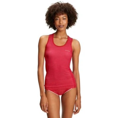 Afbeelding van FALKE Dames Top van onderlaag Wool Tech Light W S/l Sh wol functioneel materiaal sneldrogend 1 stuk, Roze Red 8644, S