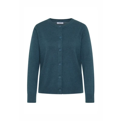 Afbeelding van Cecil MIT Knopfleiste Vest, Dames, Maat: Large, Blau