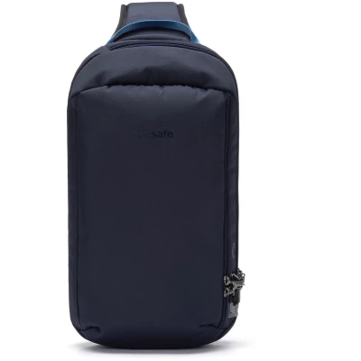 Afbeelding van Pacsafe Vibe 325 Tech Crossbody 10 L RFID blokkerend Anti diefstal Tas Geschikt voor inch Tablet Waterafstotend Beveiligde Reistas Schoudertas Veelzijdige Opbergtas Gerecycled Polyester Blauw
